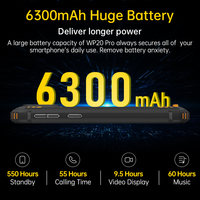 (Światowa premiera) Oukitel WP20 Pro wytrzymały smartfon 5.93 "4GB + 64GB 6300mAh Octa Core telefon komórkowy 20MP telefon komórkowy NFC 4
